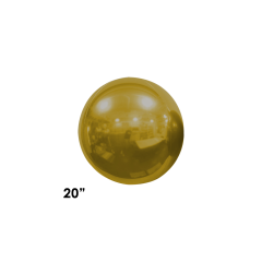 Orbz Metallic Gold folijski balon 50 cm