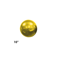 Orbz Metallic Gold folijski balon 25 cm
