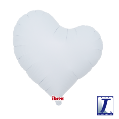 Mini Ibrex "Sweet" Srce White folijski balon na štapiću