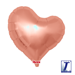 Ibrex "Sweet" Srce Metallic Rose folijski balon