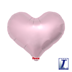 Ibrex "Jelly" Srce Metallic Light Pink folijski balon