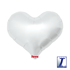 Ibrex "Jelly" Srce Metallic Silver folijski balon