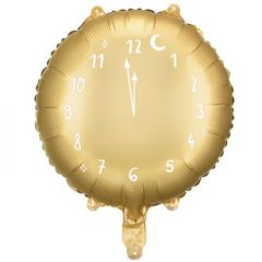 Standard Clock Gold folijski balon
