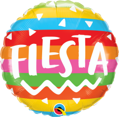 Standard Fiesta Rainbow Stripes folijski balon