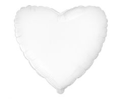Maxi Heart White folijski balon 75cm