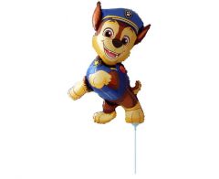 Mini Paw Patrol Chase folijski balon na štapiću