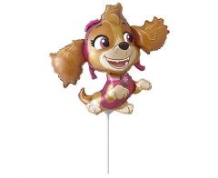 Mini Paw Patrol Skye  folijski balon na štapiću