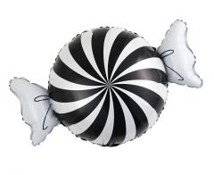 Maxi Candy Black and White folijski balon