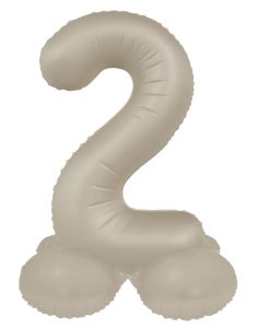 Mini folijski balon broj 2 Creamy Latte