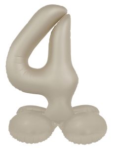 Mini folijski balon broj 4 Creamy Latte