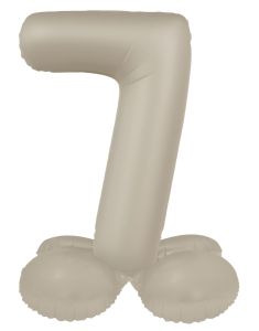 Mini folijski balon broj 7 Creamy Latte