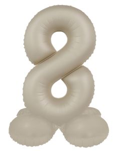 Mini folijski balon broj 8 Creamy Latte