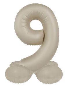 Mini folijski balon broj 9 Creamy Latte