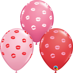 Lateks baloni 28cm Kissey Lips Special Ast