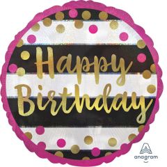 Standard Pink&Gold Milestone folijski balon