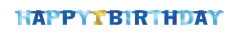 1st Birthday Blue & Gold natpis