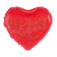 Standard Heart holographic red folijski balon