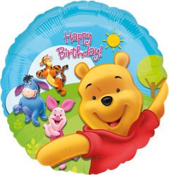 Standard Pooh & Friends Sunny Birthday folijski balon