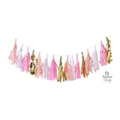 Tassel Pink/Gold 2m