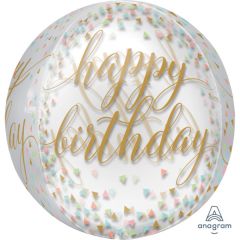 Orbz Pastel Confetti folijski balon