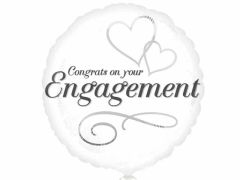 Standard Congrats On Your Engagement folijski balon