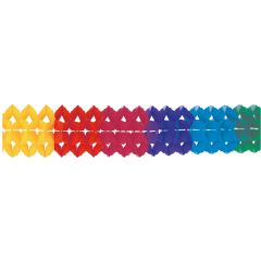 Papirnata girlanda Rainbow 16x400 cm