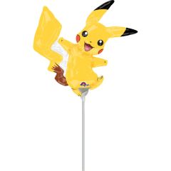 Mini Pikachu folijski balon na štapiću