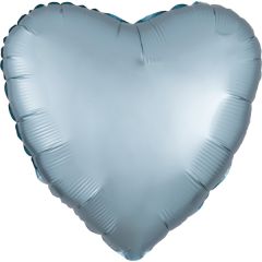 Standard Satin Lux Pastel Blue Srce folijski balon