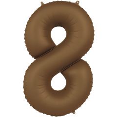 Folija balon broj 8 Chocolate Brown