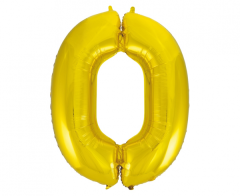 Folijski balon B&C broj 0 Gold