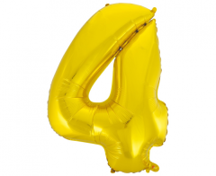 Folijski balon B&C broj 4 Gold