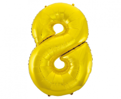 Folijski balon B&C broj 8 Gold