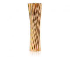 Paper Drinking Straws Rose Gold Plain papirnate slamke