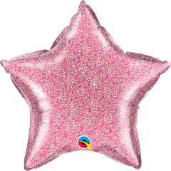 Standard Zvijezda Glittergraphic Pink folijski balon 