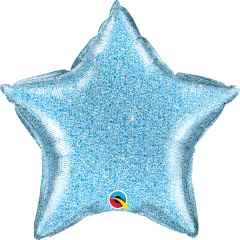 Standard Zvijezda Glittergraphic Light Blue folijski balon