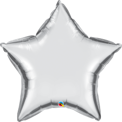 Maxi Zvijezda Silver folijski balon 36"