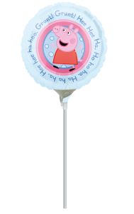 Mini Peppa Pig folijski balon na štapiću