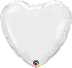 Standard Srce White folijski balon