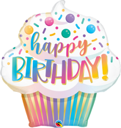 Maxi Bday Ombre Cupcake folijski balon