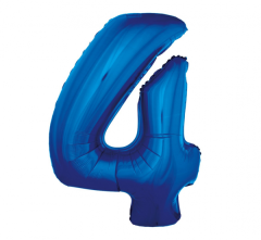 Folijski balon Smart broj 4 Blue
