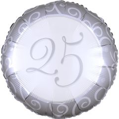 Standard Silberhochzeit 25 folijski balon