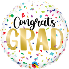 Standard Congrats Grad Collor Confetti folijski balon
