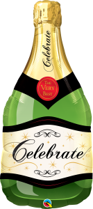 Maxi Celebrate Bubbly Wine Bottle folijski balon