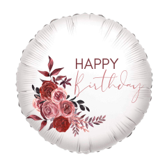 Standard Happy Birthday Roses folijski balon 