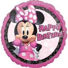 Standard Minnie Mouse Forever Happy Birthday folijski balon
