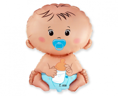 Mini 14"FX Baby Boy Blue folijski balon na štapiću