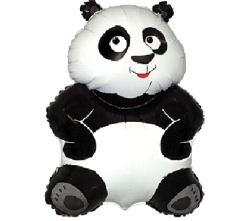 Mini Panda Bear folijski balon na štapiću