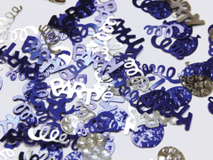 Konfeti Party Blue & Silver 12g 