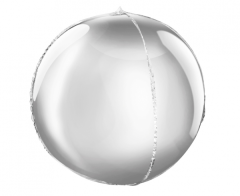 Standard Sphere-Shape Silver 16" folijski balon