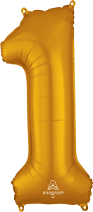 Folijski balon broj 1 Gold
